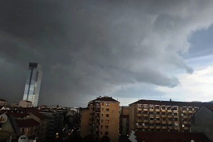 Meteo Torino - Bomba d'acqua su Rivoli, tangenziale e autostrada in tilt