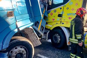Incidente tra due mezzi pesanti sulla SP31bis a Verolengo