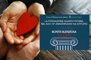 Il premio alla Bontà Silenziosa, così QuartoPotere premia il grande cuore di Torino