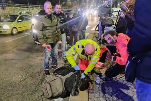 Torino, scontro tra auto e bicicletta: a terra un 36enne