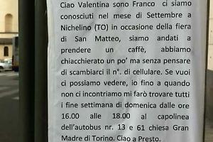 Un biglietto alla fermata del bus «Ti aspetterò qui ogni domenica»