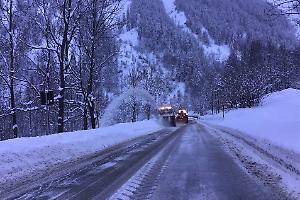 Maltempo e neve: chiusa la statale del Colle della Maddalena