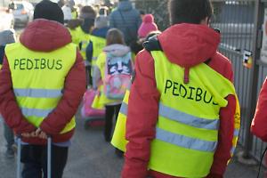 Volpiano, il Pedibus prende il via: due percorsi sicuri per andare a scuola a piedi