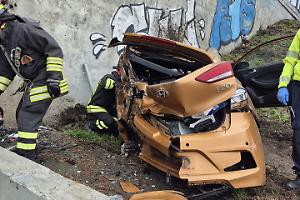 Incidente autonomo sulla tangenziale a Stupingi: un ferito in codice giallo