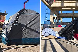 Dopo lo sgombero di ottobre, tornano gli accampamenti dei senzatetto nel Parco Peccei