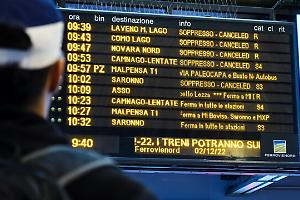 Sciopero dei treni, disagi in vista sabato 28 febbraio