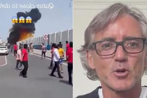 Roberto Mancini sotto le bombe a Doha