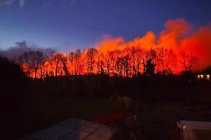 Incendio ad Andrate, il vento alimenta le fiamme: case minacciate nel Canavese