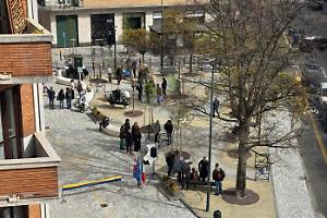 A Cenisia una nuova piazzetta verde: ecco la nuova via Coazze