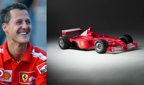 La Ferrari F2001 di Michael Schumacher verrà messa all'asta a Montecarlo