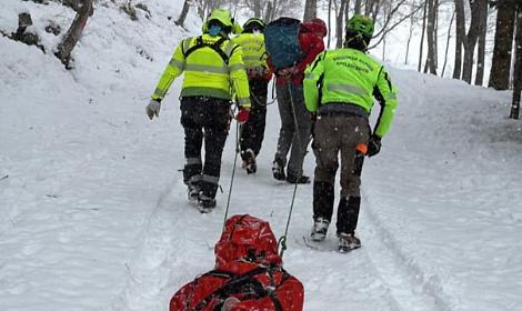 Intervento d&rsquo;emergenza a Forno Alpi Graie per caduta sul ghiaccio