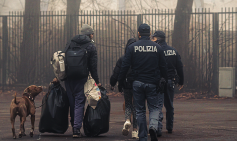 Lo sgombero delle piscine Sempione