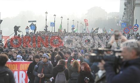 Il corteo del 31 gennaio scorso