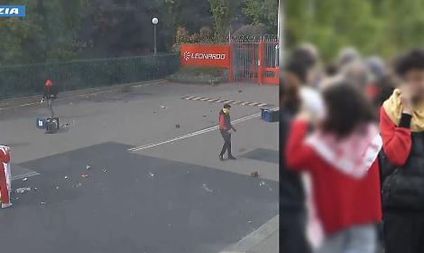 Torino, minorenne fermato dopo i danni nel parcheggio Leonardo durante la manifestazione Pro Palestina