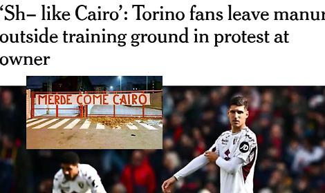 Toro, la contestazione fa il giro del mondo e finisce sul "New York Times": "Sh- like Cairo"