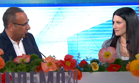 Carlo Conti e Laura Pausini