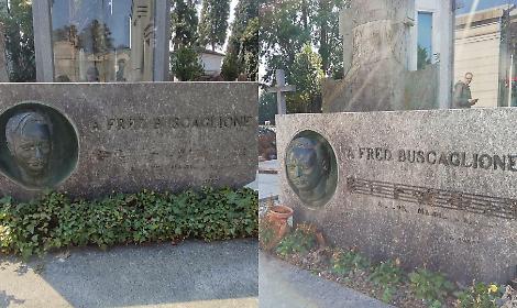 Rubate le note dell'Ave Maria di Schubert sulla lapida di Fred Buscaglione