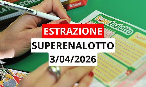Estrazione Superenalotto: ecco i numeri vincenti di venerd&igrave; 3 aprile