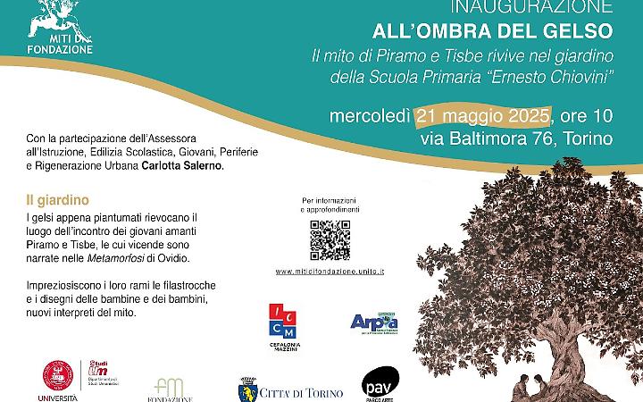 “All’ombra del gelso”: a Torino un progetto di riqualificazione ispirato al mito di Piramo e Tisbe