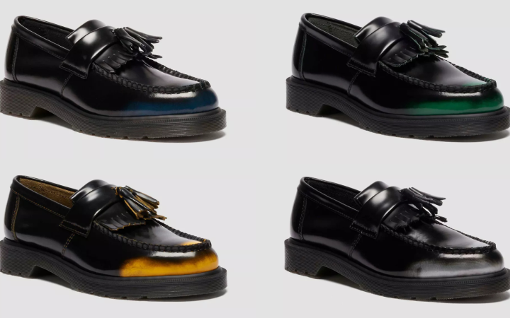 Colori forti, radici punk: Dr. Martens lancia una linea di mocassini colorati