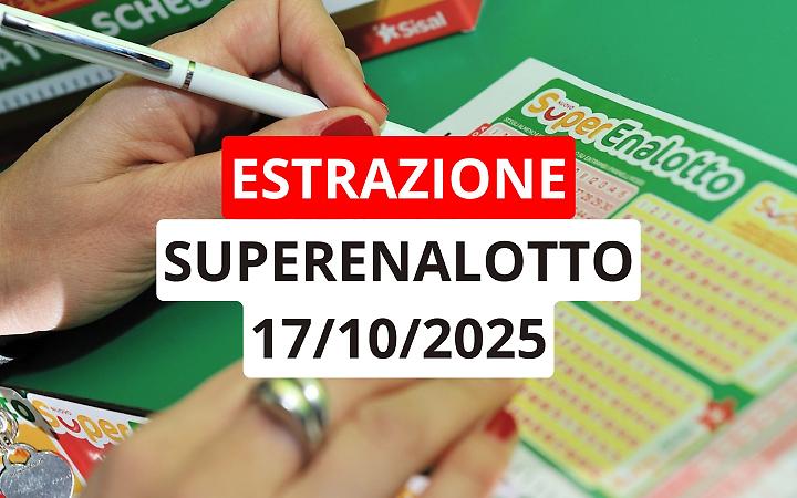 Estrazione Superenalotto: ecco i numeri vincenti di giovedì 17 ottobre
