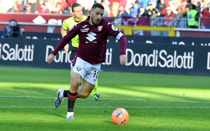 Il capitano del Torino Nikola Vlasic, uno dei pochi a salvarsi nella sconfitta contro il Cagliari 