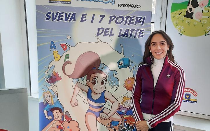 Dall&rsquo;atletica al fumetto educativo, Gerevini protagonista di &ldquo;Sveva e i 7 poteri del latte&rdquo;