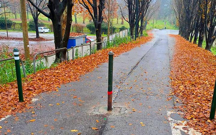 Il paletto era stato installato proprio per contrastare gli scarichi abusivi