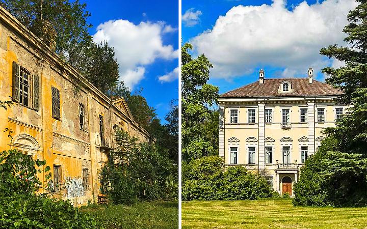 Villa Abegg (a destra) &egrave; chiusa, Villa Capriglio (a sinistra) &egrave; in vendita