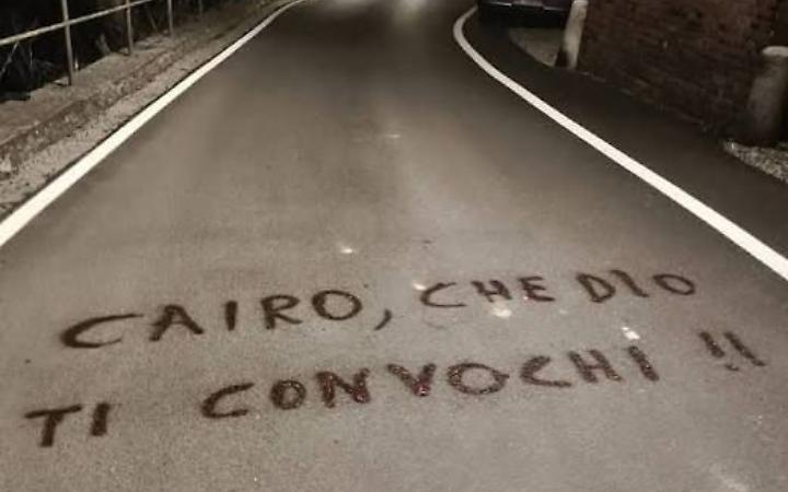 Scritte contro Cairo, raccolta fondi per il 72enne denunciato