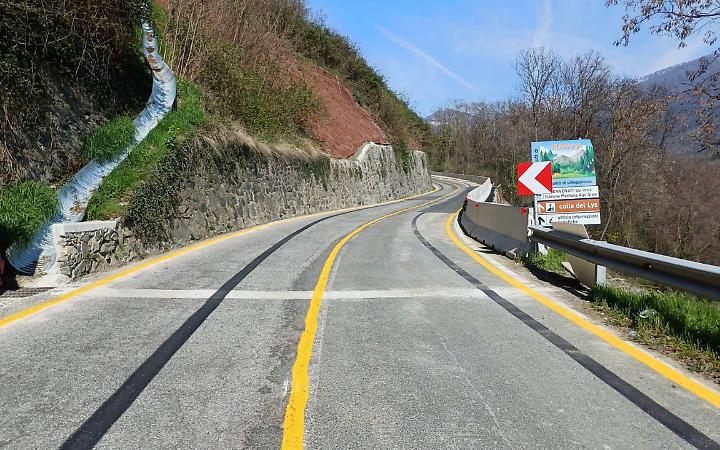 Sp197 del Colle del Lys, riapertura anticipata dopo i lavori