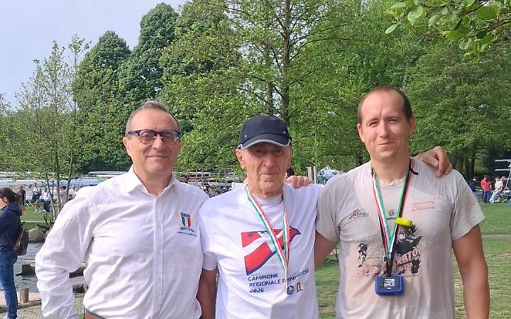 L'assalto dei novantenni, Giorgio Pellicelli risponde a Giuseppe Damato e batte i pi&ugrave; giovani ai Campionati Regionali di Candia