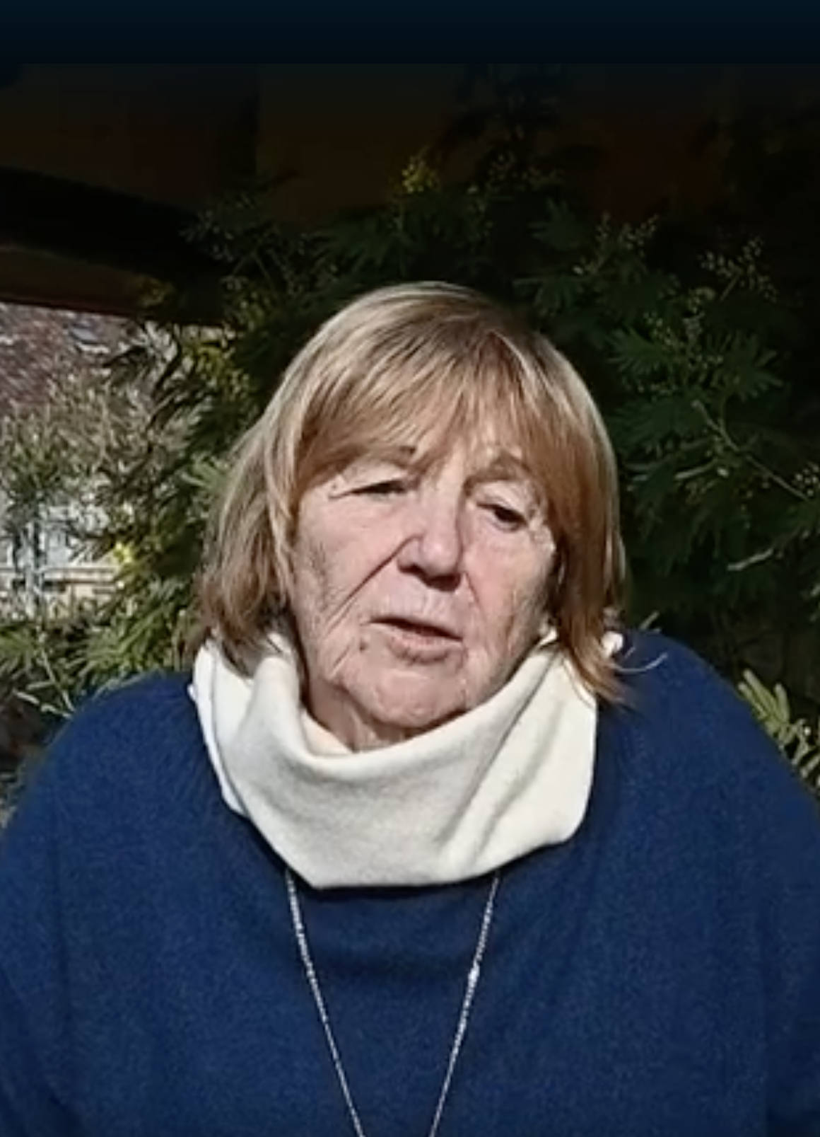La signora Nelida (foto estrapolata dall'intervista Tgr)