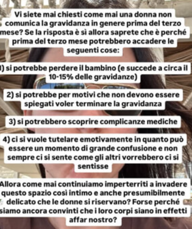 Lo sfogo dell'influencer sulle sue storie di instagram