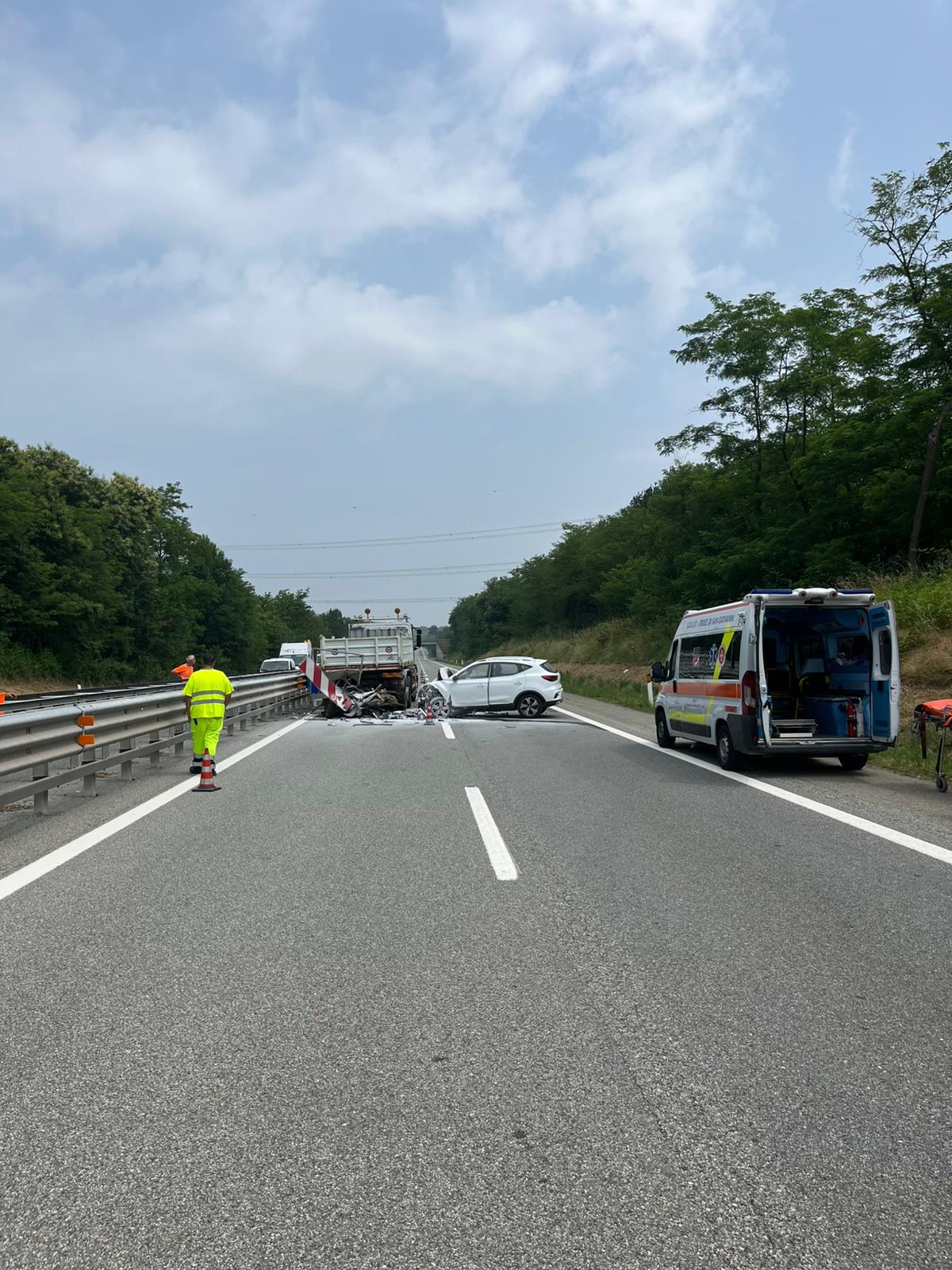 Incidente autostrada Torino-Aosta
